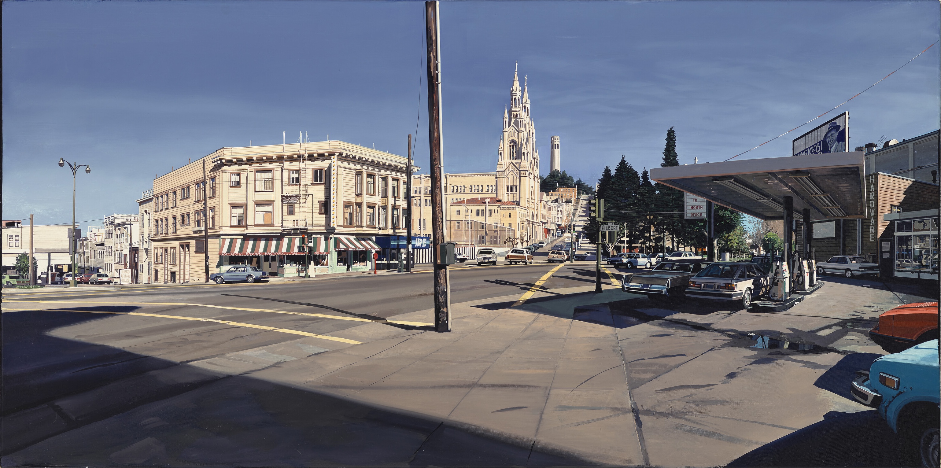 View of Telegraph Hill from Broadway and Filbert