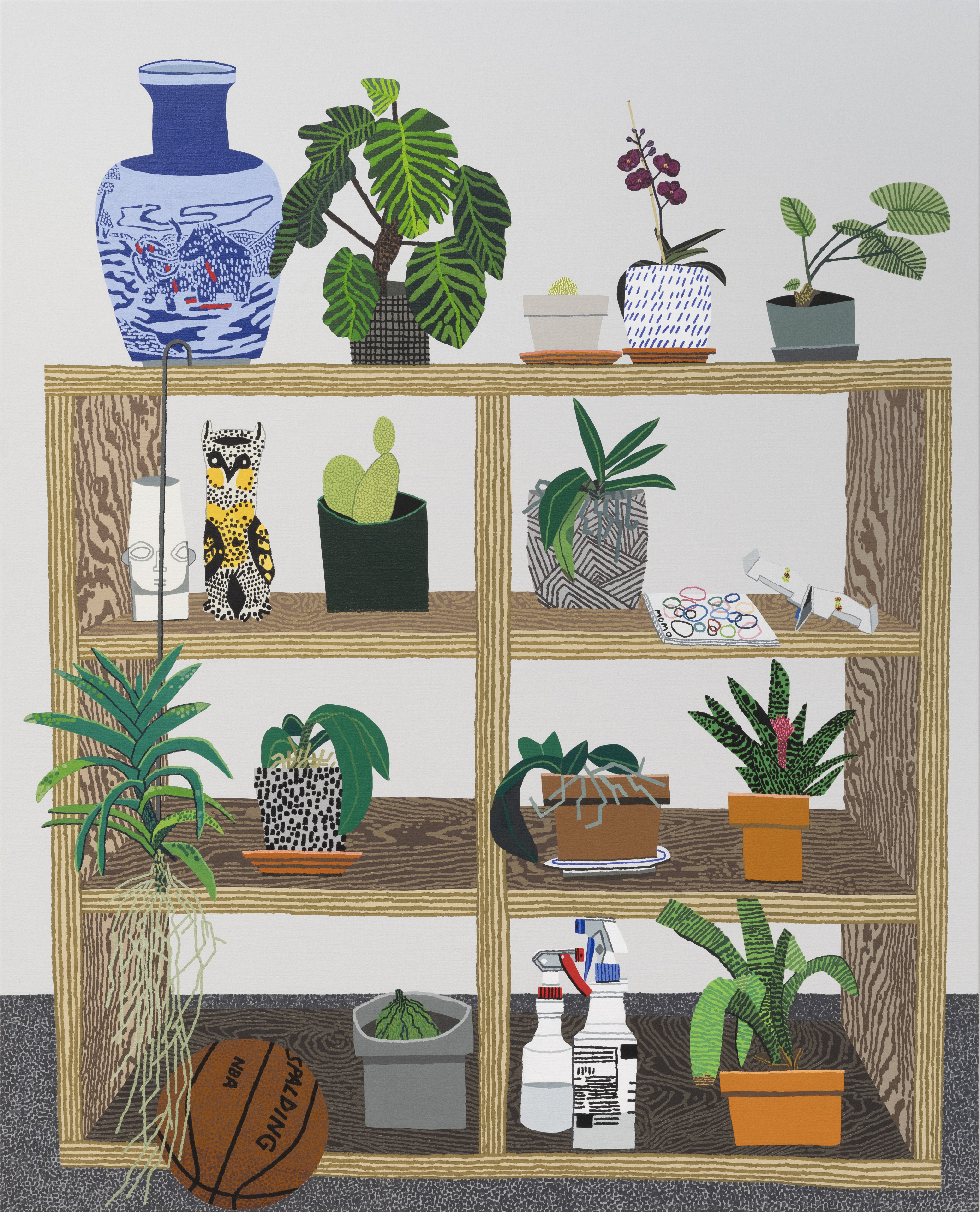 Wood Shelf With Ball